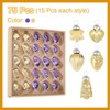 Unique Bargains Glass Decorative Hanging Tree Ornament Balls 1"-1.5" 75 Pcs - 3 of 4