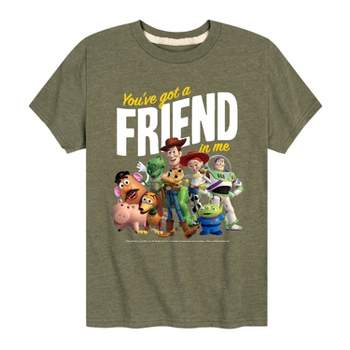 Boys' Toy Story 'You've Got A Friend in Me' Short Sleeve Graphic T-Shirt - Heather Green