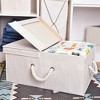 WeThinkStorage 65L Foldable Organizing Storage Bin with Double Lids - 2 of 4