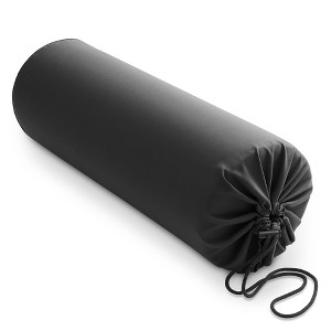 Saloniture 30" x 9" Microfiber Pillow Case Cover for Massage Table Bolsters with Drawstring Closure - 1 of 4