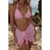 Moda Minx Lumiére 'Candy Pink' Short Ruffle Sarong - 3 of 4