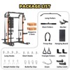 Multi-Function Power Cage, Power Rack with Dual Independent Pulley System, 2000LB Capacity Workout Cage, Squat Rack for Home Gym - 3 of 4