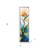 HomeRoots 36" Off White Orange And Blue Tropical Floral Solid Wood Porch Sign - 3 of 4