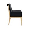 Meridian Furniture,Gwendolyn Vegan Leather Dining Arm Chair - 4 of 4