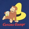 Curious George Toddler Boys' Tight Fit Striped Sleep Pajama Set Long Sleeves Blue - 3 of 4