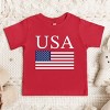 The Juniper Shop USA Flag Solid Toddler Short Sleeve Tee - 2 of 4