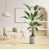 Artificial Bird of Paradise Plant, Faux Tree with Stable Planter for Indoor & Outdoor, for Home Decor - 4 of 4
