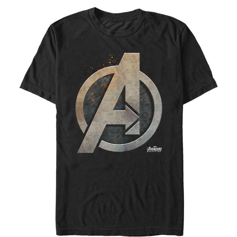 Men's Marvel Avengers: Avengers: Infinity War Metal Logo T-Shirt, 1 of 5