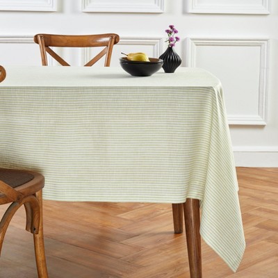 Solino Home Striped Linen Tablecloth | Narrow Stripe