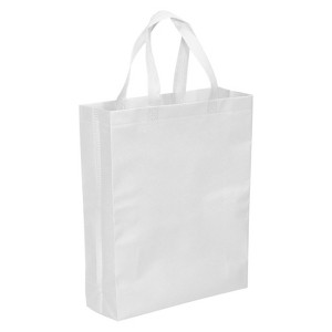Unique Bargains Reusable Vertical Style Non-Woven Grocery Gift Tote Bag for Travel Storage 10 Pcs - 1 of 4