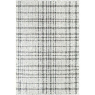 Mark & Day Ishaq 2'6"x8' Runner Woven Indoor Area Rugs Light Silver: Modern Handwoven Stripe Wool, Stain-Resistant, Pet Friendly