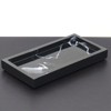 Attop Black Imitation Marble Flat Hand Tray - Bathroom Essentials Organizer, Sample Room Display Set with Countertop Storage Plate - 3 of 4