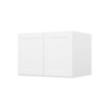 HOMLUX Easy-DIY 36 in W x 24 in D in Shaker White Ready to Assemble Wall Refrigerator Kitchen Cabinet with 2 Doors - 3 of 4