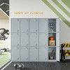 Mlezan 71" Metal Locker: Steel Storage for Bedroom, Gym, School, Office, or Garage.Ideal for Employee or Personal Use. - 3 of 4
