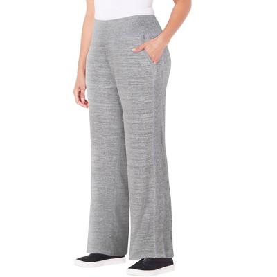 Catherines Women's Plus Size Impossibly Soft Wide Leg Pant