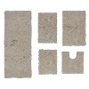 Home Weavers Bell Flower Collection 100% Cotton Tufted Bathroom Rug Set, Non-Slip Latex Bath Rug Set - 2 of 4