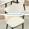 Dining Chairs Set of 2， Upholstered Fabric Dining Room Side Chairs, Modern Dining Chairs with Padded Seat， Modern Dining Chairs for, Kitchen, Cafe - 4 of 4