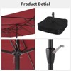 15ft Extra Large Double,Sided Patio Umbrella With Crank Handle & Base Included,Outdoor Market Umbrella for Poolside, Garden, Deck, Backyard Shade - 3 of 4
