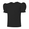 Girls Puff Sleeve Blouse Round Neck Ruffle Sleeve Shirts Girls Shirts - 3 of 4