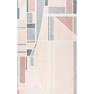 nuLOOM Dannie SpinClean Machine Washable Stain-Resistant Area Rug