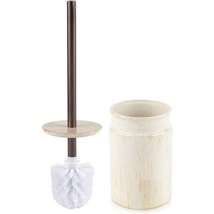 Creative Scents Rustic Luxe Toilet Brush and Holder Set - 1 of 4