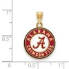 Black Bow Jewelry 14k Yellow Gold Plated Sterling Silver Alabama Crimson Tide NCAA Small Pendant - 2 of 3