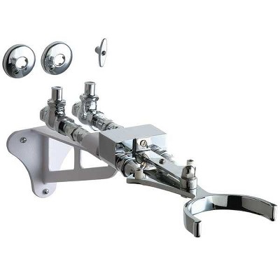 Chicago Faucet  Knee Actuated Pedal Box,Brass,1/2 FNPT 745-VOABCP