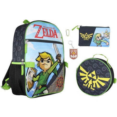 Legend Of Zelda 5 Pc Backpack Lunch Box Set 16 School Backpack For Kids Multicoloured Target