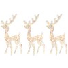 vidaXL Acrylic Reindeer Christmas Decorations 3 pcs 47.2 in. Multicolor - 2 of 4