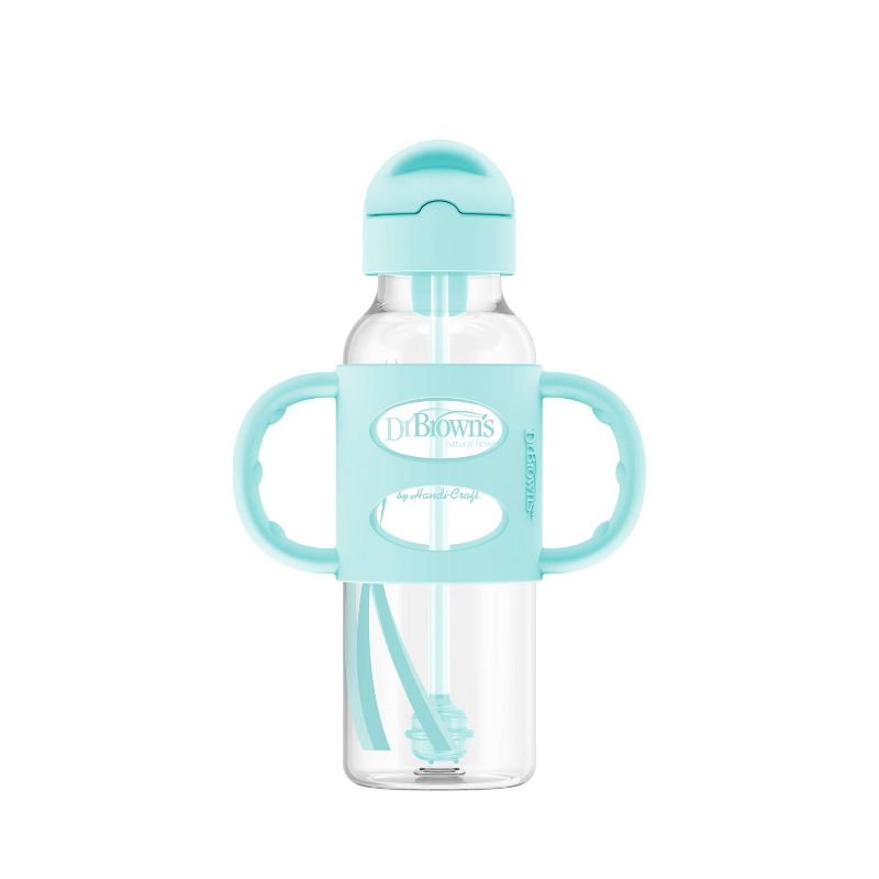Dr. Brown's 2pk Sippy Straw Baby Bottle with Handles - 8oz , 3 of 11
