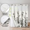Americanflat 72x75 Hookless Shower Curtain - Floral Cream and Black Shower Curtain with Sheer Panel, Snap-In Liner, and Grommets - 100% Polyester - 4 of 4