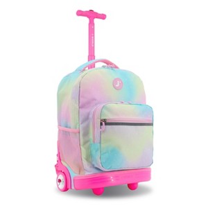Mochila con ruedas J World Sunrise 18" para niños, para escuela y viaje