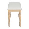 Traditional Upholstered Dining Bench with Padded Seat and Solid Wood Legs for Dining Room -3irtyhousy - 3 of 4
