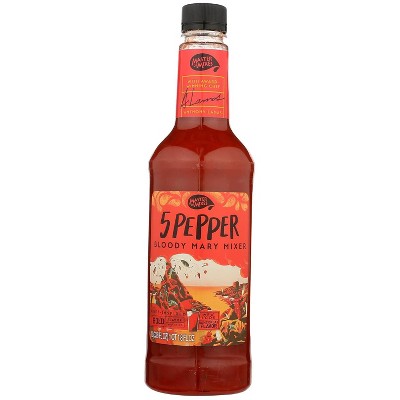 Master Of Mixes 5 Pepper Bloody Mary Mix - 6 pack, 33.8 fo