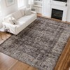 Area Rug Washable Rugs Vintage Floral Low Pile Area Rugs Non-Slip Backing Carpet for Bedroom - 2 of 4