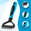 BOSHEL Undercoat Rake For Dogs - Premium Double Sided Dog Grooming Brush - Dog Deshedding Brush - Dematting Comb For Dogs - 3 of 4
