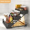 3-Tiers Countertop Spice Rack, Adjusted Height 10-10.8Inch, Carbon Steel Tiered Spice Rack with Non-Slip Suction Cups - 3 of 4