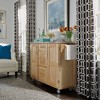 Breakfast Bar Kitchen Cart Natural with Stainless Steel Top - Home Styles: Rolling Island, Storage, Modern Design - 4 of 4
