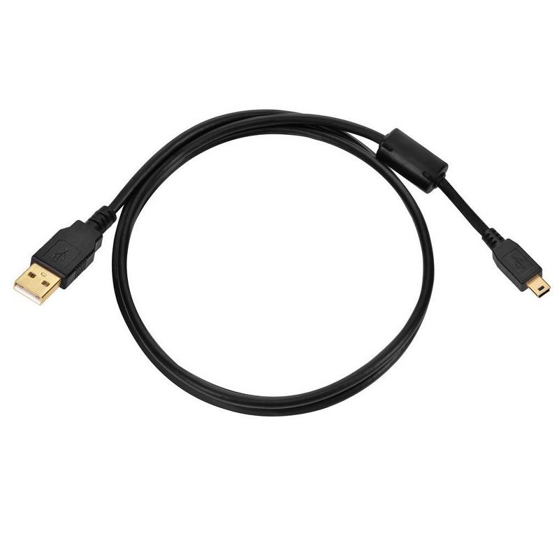 Monoprice USB 2.0 Cable - 3 Feet - Black | USB Type-A Male to USB Mini Type-B 5-Pin, 28/24AWG, Gold Plated For Digital Camera, Cell Phones, PDAs, MP3, 4 of 7