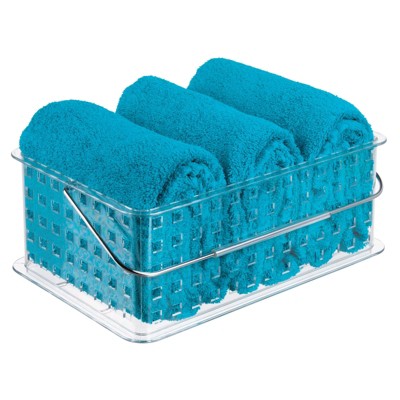 iDesign Storage Basket, 8.8 in. L X 5.3 in. W X 6.9 in. H Clear