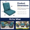 Buenhomino Outdoor Seat Cushion Set 25 x 22 x 4 Inch,Waterproof & Fade Resistant Outdoor Chair Cushions,Deep Seat Cushion with Removable Cover - 3 of 4