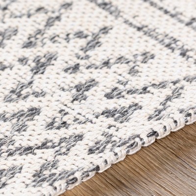 Aarau 8' x 10' Silver Gray Wool and Cotton Washable Rug