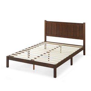 Adrian Wood Platform Bed Frame Brown - Zinus - 1 of 4