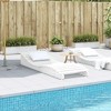 vidaXL Wooden Sun Lounger - Outdoor Chaise Lounge Chair - White Pine Daybed for Patio/Garden/Pool - 4 of 4