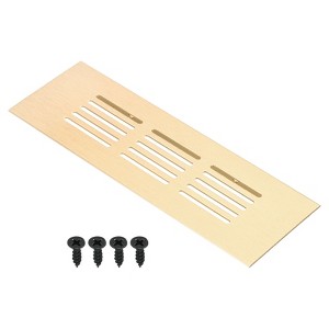 Unique Bargains Aluminum Rectangle Mesh with Mounting Screw Cabinet Air Vent Cover - 1 of 4