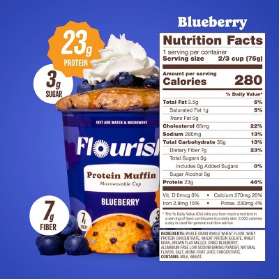 Flourish Protein Muffin Cup Blueberry