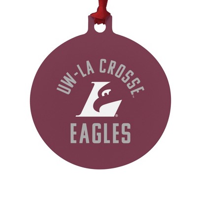 University of Wisconsin - La Crosse University Eagles Aluminum Holiday Christmas Tree Ornament