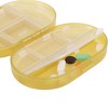 Unique Bargains 8 Grids Flip Up Double Layer Pill Case 1 Pc - 2 of 4