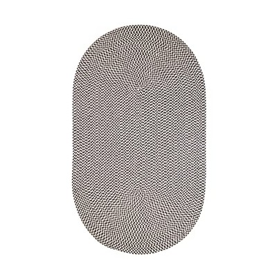 Colonial Mills Milton Houndstooth Tweed Rug - Black 27" x 46"