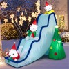 NAYSAYE Inflatable Holiday Decoration Polar Bear Slide Scene for Christmas Yard, White, 108"*56.4"*86.4" - 2 of 4